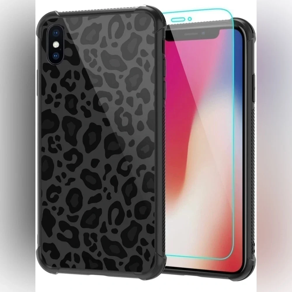 Black Cheetah Print Phone Case -IPhoneX